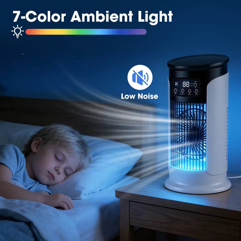 Portable Air Cooler Fan Personal Air Conditioner with Water Tank